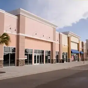 Modern strip mall